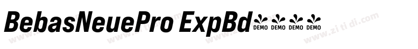 BebasNeuePro ExpBd字体转换
